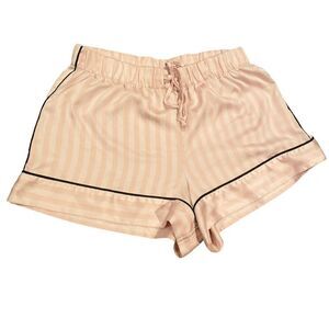 Victoria’s Secret Pink & White Stripe Lounge Shorts Sleep Shorts Pajama Small